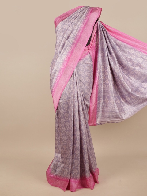 

Pothys Lavender & Pink Ethnic Motifs Saree