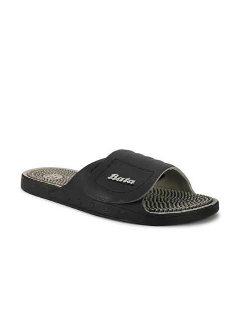 

Sandak by Bata Men Black Sliders