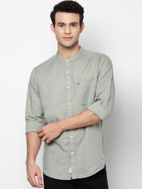 

AMERICAN EAGLE OUTFITTERS Men Green Opaque Casual Shirt