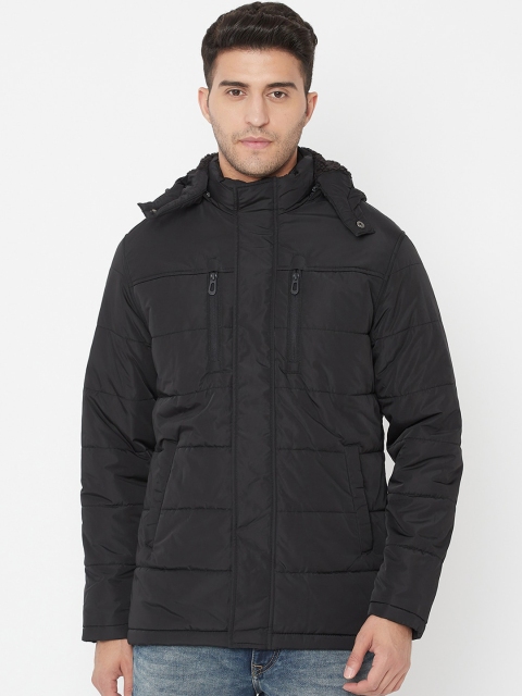 

METTLE Men Black Padded Jacket
