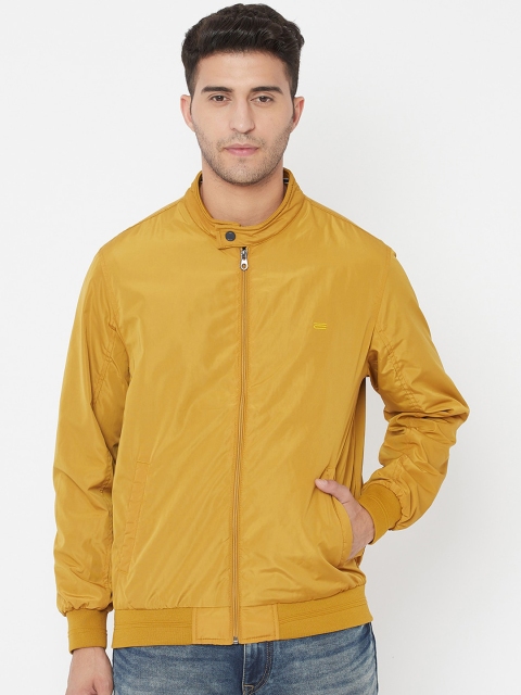 

METTLE Men Yellow Bomber Jacket