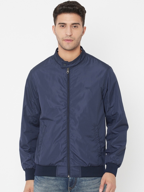 

METTLE Men Blue Bomber Jacket