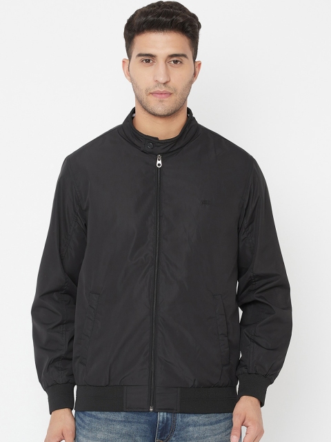 

METTLE Men Black Bomber Jacket