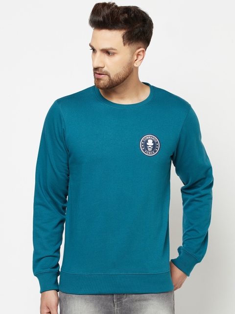 

ELEGANCE Men Teal Printed Sweatshirt