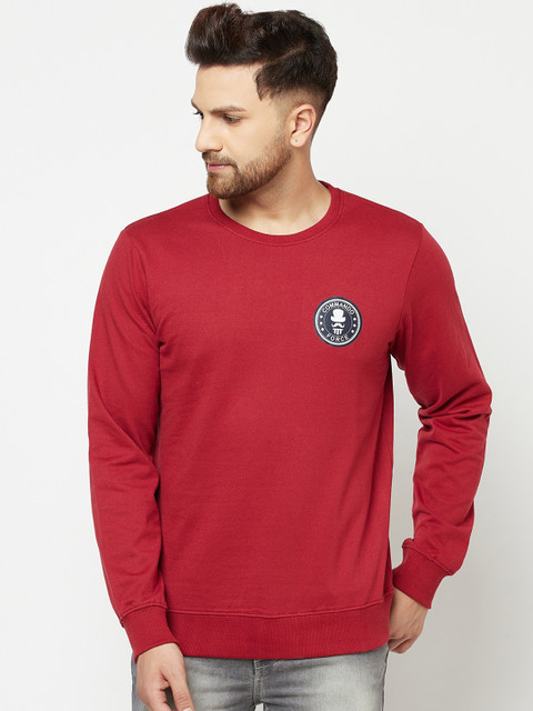 

ELEGANCE Men Red Sweatshirt