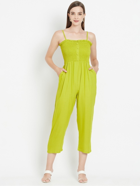 

WESTCLO Women Green Solid Basic Jumpsuit