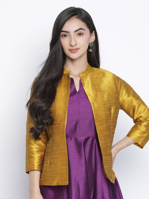 

Oxolloxo Women Yellow Party Shrug