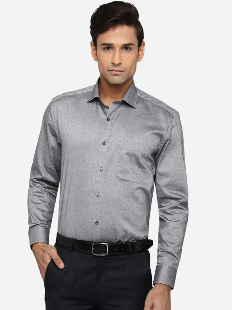 

Greenfibre Men Grey Opaque Formal Shirt