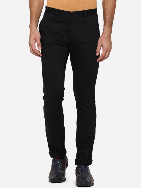 

Greenfibre Men Black Slim Fit Trousers