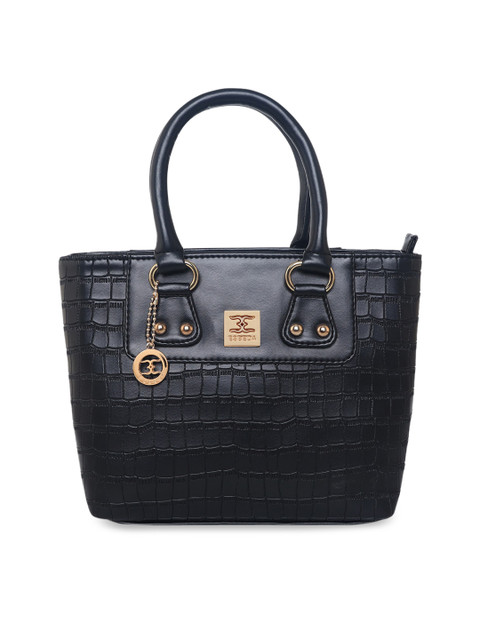 

ESBEDA Black Textured PU Bucket Handheld Bag