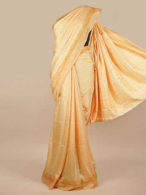 

Pothys Yellow Printed Saree