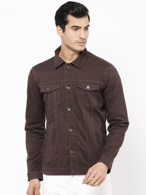 

STROP Men Brown Lightweight Denim Jacket