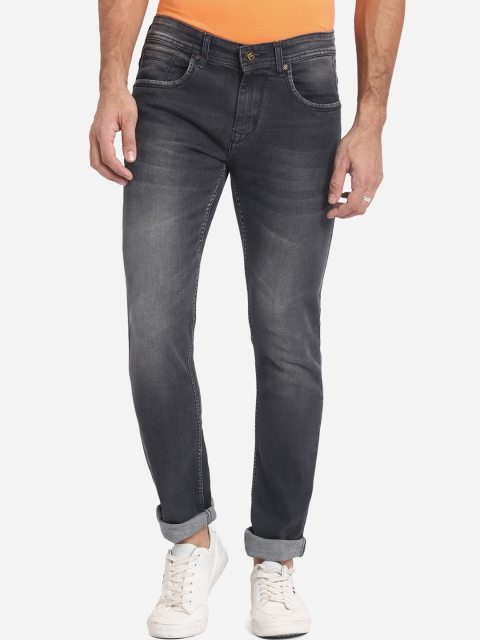 

Greenfibre Men Grey Straight Fit Heavy Fade Stretchable Jeans