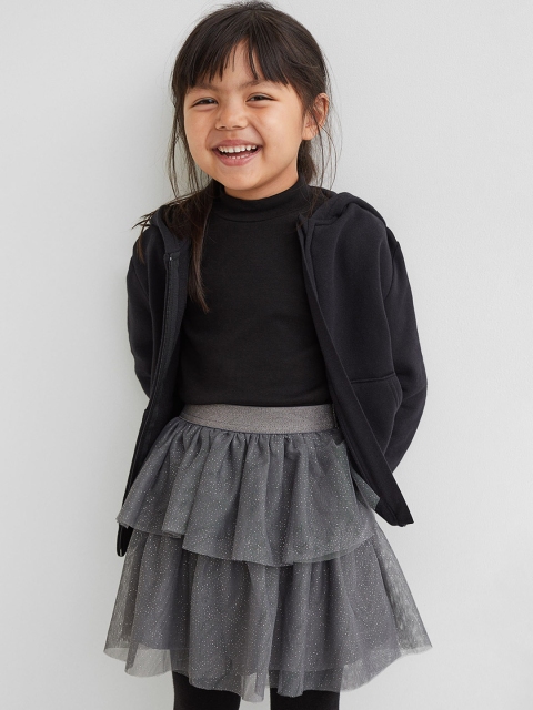 

H&M Girls Grey Glittery Tulle Skirt