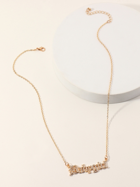 

URBANIC Gold-Toned Studded Chain