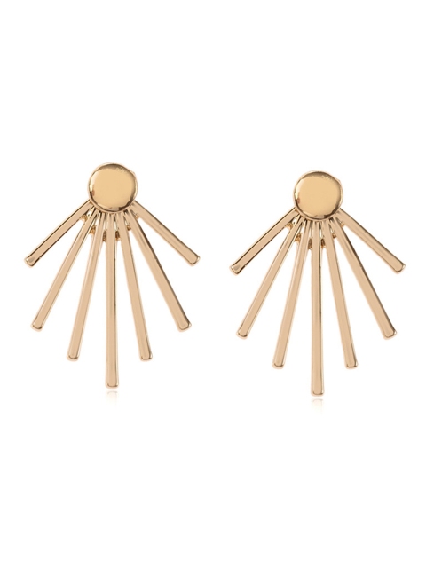 

URBANIC Gold-Toned Circular Studs Earrings