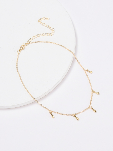 

URBANIC Gold-Toned Beaded Necklace