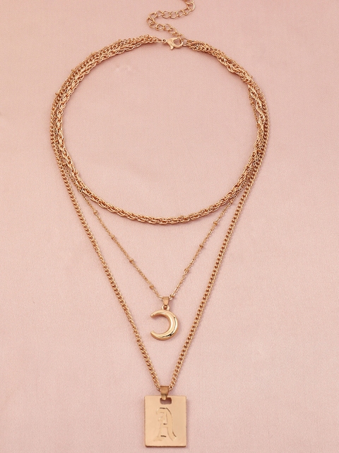 

URBANIC Gold-Toned Multi-Layered Necklace