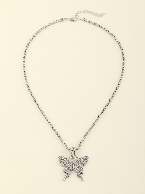 

URBANIC Women Silver-Toned Necklace