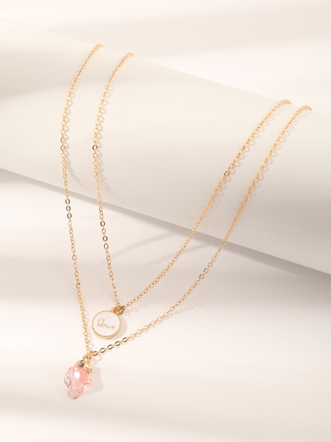 

URBANIC Set of 2 Gold-Toned Necklaces