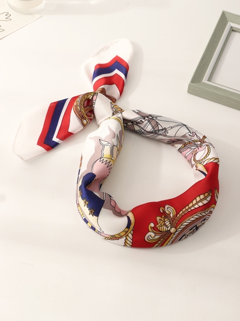 

URBANIC Women Red & Blue Printed Scarf