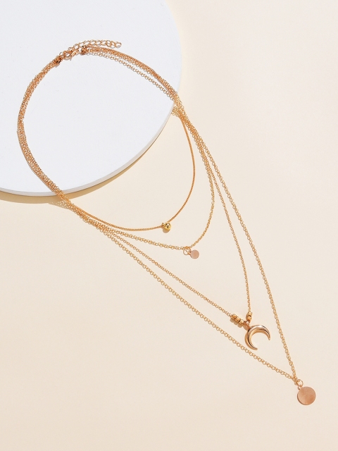 

URBANIC Gold-Toned Layered Minimal Necklace