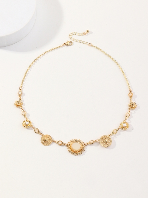 

URBANIC Gold-Toned & Off White Necklace