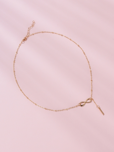 

URBANIC Gold-Toned Infinite Shaped Link Necklace