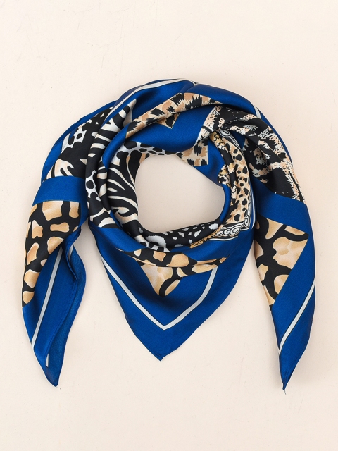 

URBANIC Women Blue & Black Printed Scarf