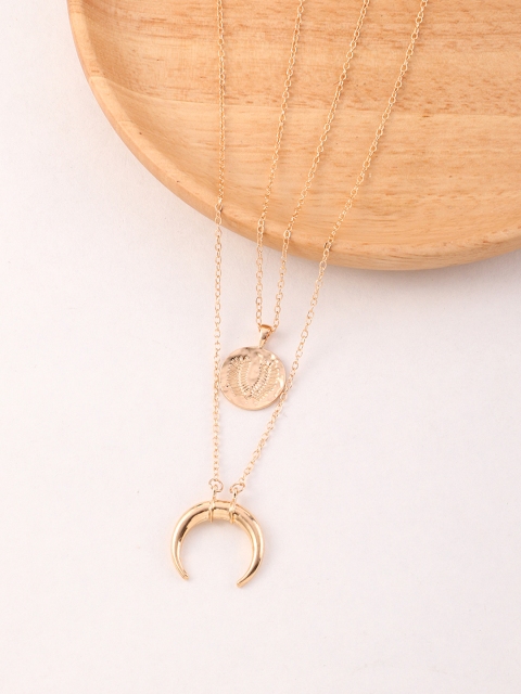 

URBANIC Gold-Toned Multilayered Necklace
