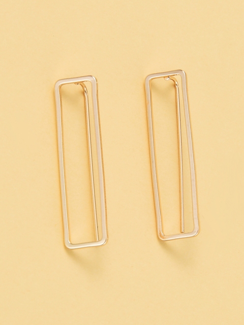 

URBANIC Gold Plated Geometric Drop Earrings