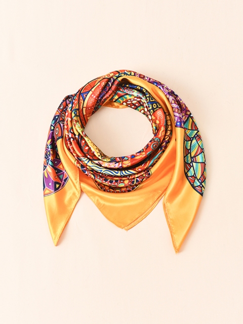 

URBANIC Women Gold-Toned Printed Scarf