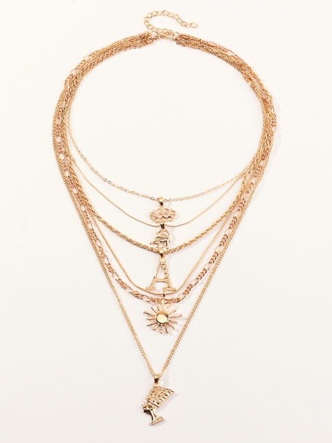 

URBANIC Women Gold-Toned Multi-Layer Necklace