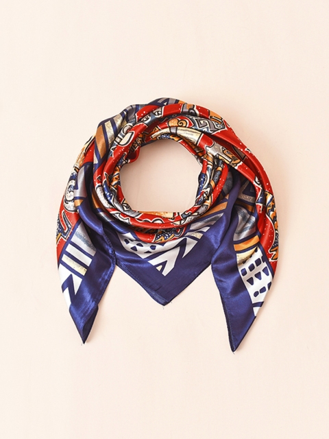 

URBANIC Women Red & Blue Printed Scarf