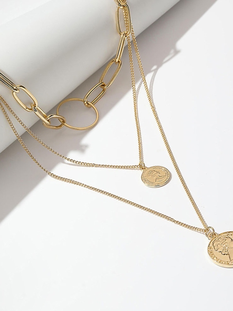 

URBANIC Gold-Toned Layered Necklace