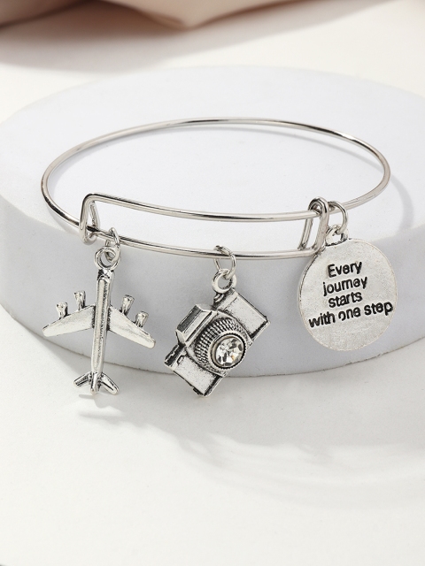 

URBANIC Women Silver-Toned Charm Bracelet