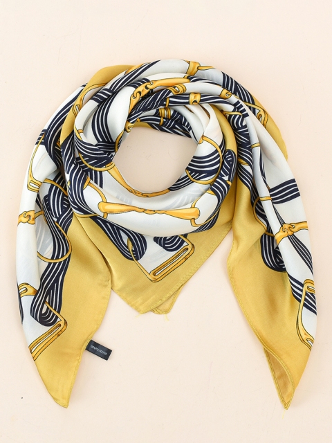 

URBANIC Women Yellow & White Printed Scarf