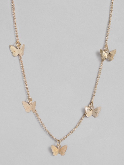 

URBANIC Gold-Toned Embellshed Necklace