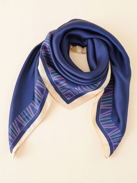 

URBANIC Women Navy Blue & Off White Printed Scarf