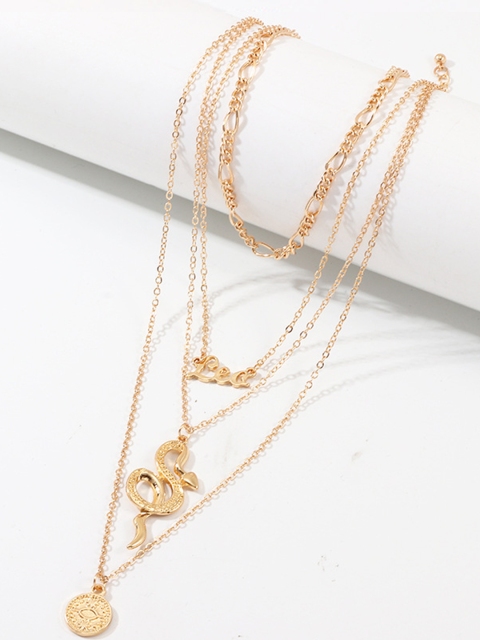 

URBANIC Gold-Toned Layered Necklace
