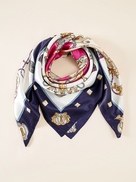 

URBANIC Women White & Pink Printed Scarf