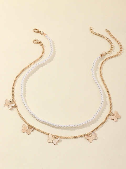

URBANIC Set of 2 Necklaces, Gold