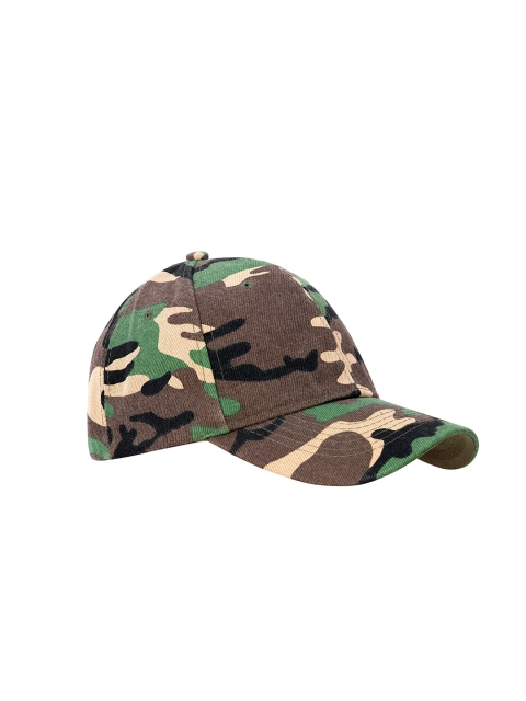 

TyranT Adult Green & Black Camouflage Printed Baseball Cap