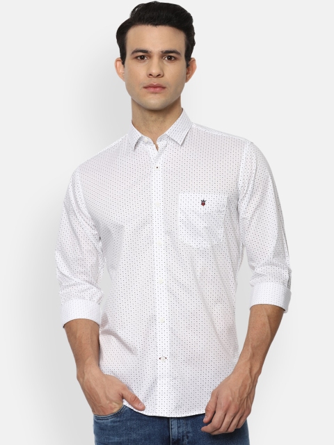 

Louis Philippe Sport Men White Slim Fit Printed Casual Shirt