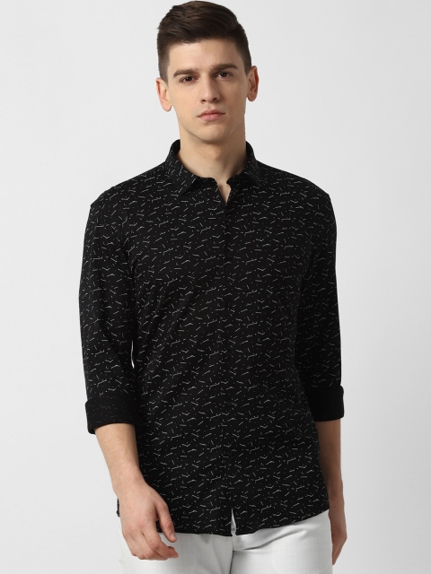 

Louis Philippe Sport Men Black Slim Fit Opaque Printed Casual Shirt