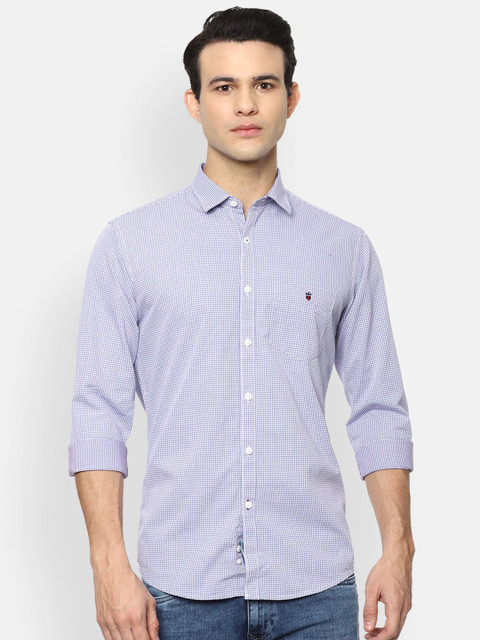 

Louis Philippe Sport Men White Slim Fit Micro Checks Opaque Checked Casual Shirt
