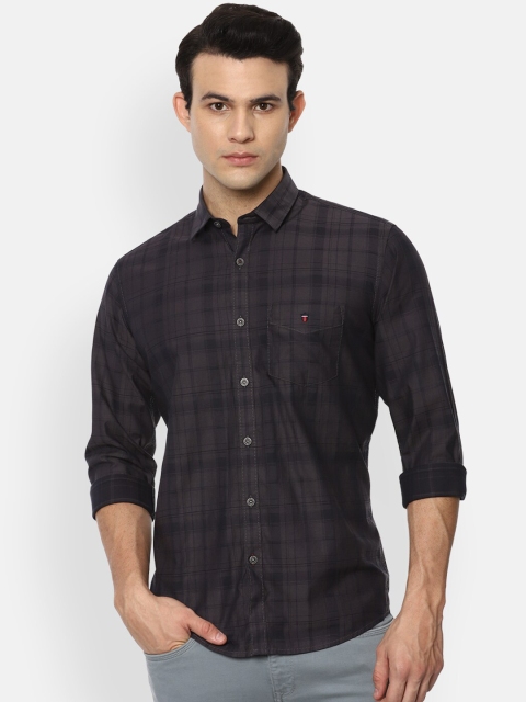 

Louis Philippe Sport Men Grey Slim Fit Opaque Checked Casual Shirt
