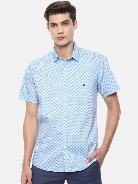 

Louis Philippe Sport Men Blue Slim Fit Opaque Printed Casual Shirt