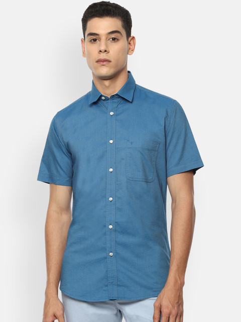 

Van Heusen Sport Men Blue Slim Fit Opaque Casual Shirt