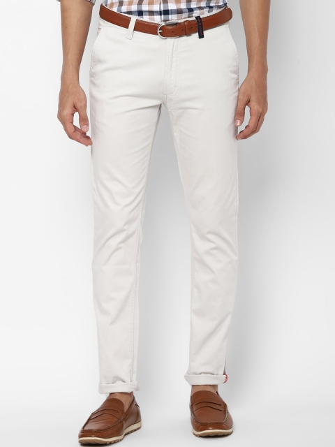 

Allen Solly Sport Men Cream-Coloured Slim Fit Trousers